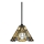Elstead - Pendelleuchte an Stange Tiffany INGLENOOK 1xE27/100W/230V