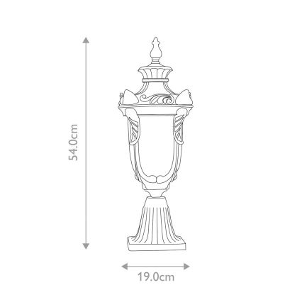 Elstead - Außenleuchte PHILADELPHIA 1xE27/60W/230V IP44 bronzefarben