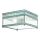 Elstead - Plafoniera da esterno HOLBORN 2xE27/60W/230V IP44 turchese