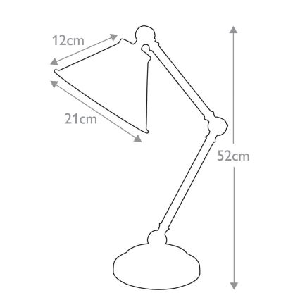 Elstead - Lampe de table PROVENCE ELEMENT 1xE27/60W/230V blanc