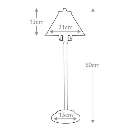 Elstead PV-SL-AB - Lampada da tavolo a LED PROVENZA 1xE14/4W/230V
