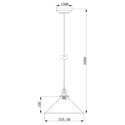 Elstead - Suspension filaire PROVENCE 1xE27/60W/230V doré