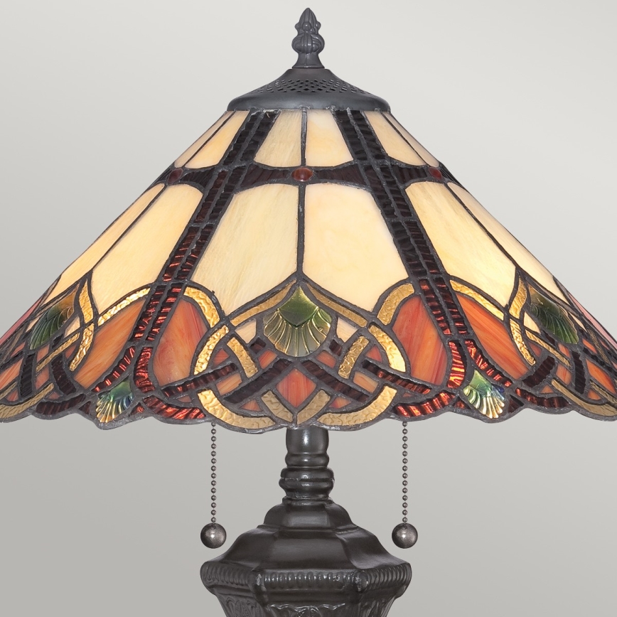 Elstead - Lampada da tavolo Tiffany BELLE 2xE27/75W/230V