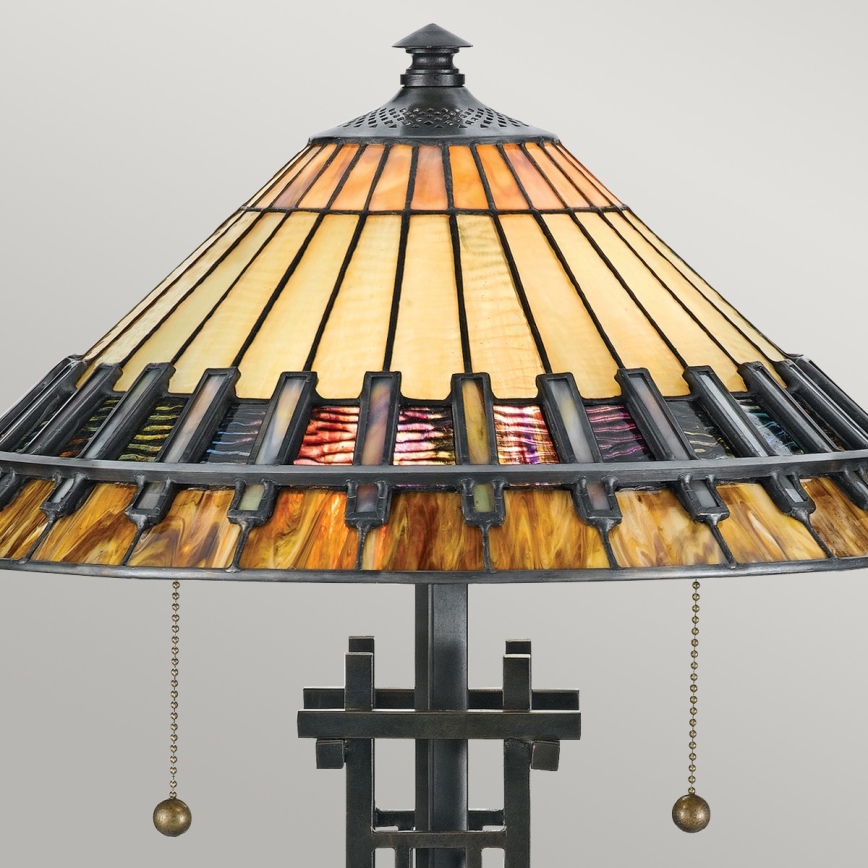 Elstead QZ-CHASTAIN-TL - Lampe de table CHASTAIN 2xE27/60W/230V