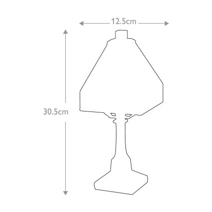Elstead QZ-HOLMES-TL - Tischlampe HOLMES 1xE14/25W/230V
