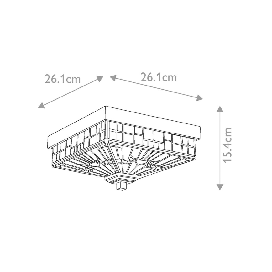 Elstead QZ-INGLENOOK-F - Plafoniera da esterno INGLENOOK 2xE27/60W/230V IP44