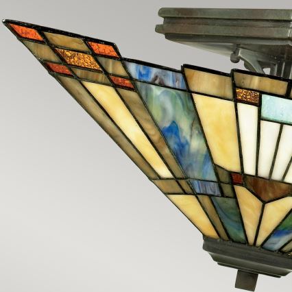 Elstead - Plafoniera Tiffany INGLENOOK 2xE27/60W/230V