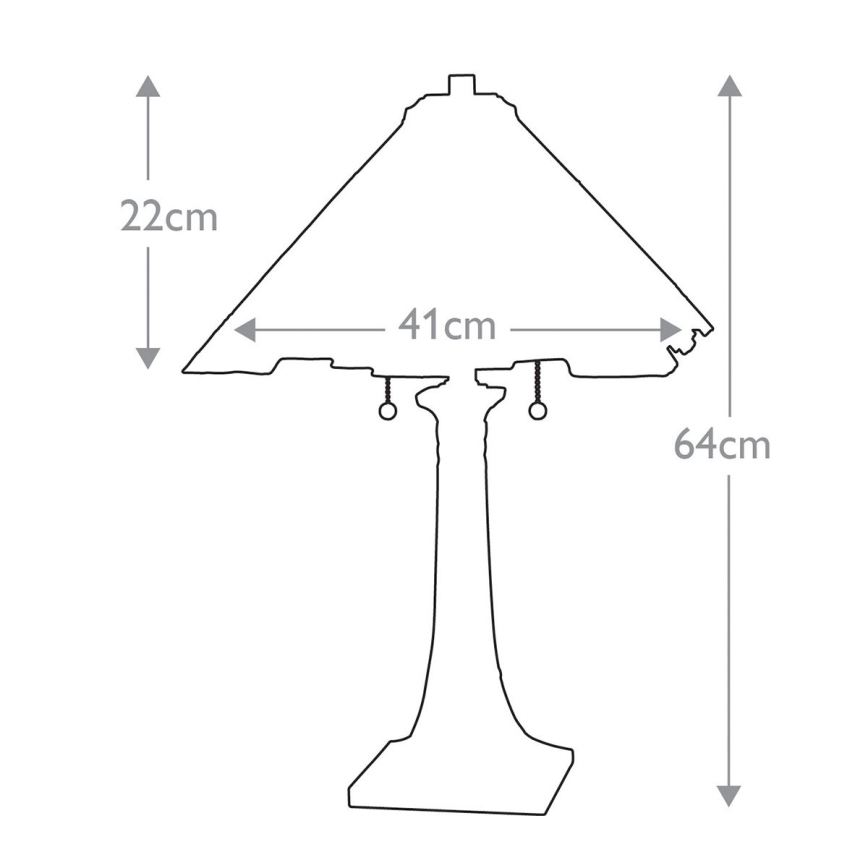 Elstead QZ-INGLENOOK-TL - Lampe de table INGLENOOK 2xE27/60W/230V
