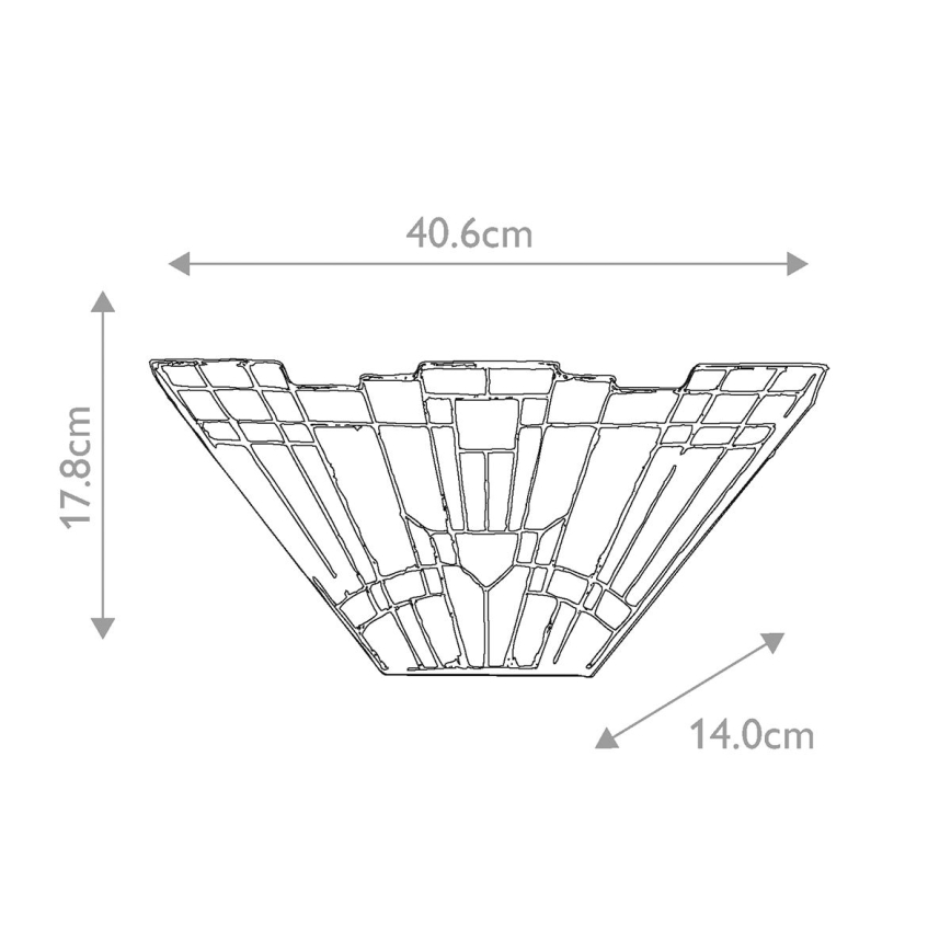 Elstead QZ-INGLENOOK-WU - Lampada da parete INGLENOOK 2xE14/60W/230V