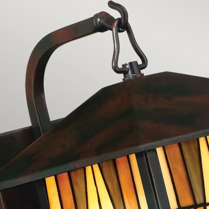 Elstead - Applique murale d'extérieur Tiffany INGLENOOK 1xE27/60W/230V IP44