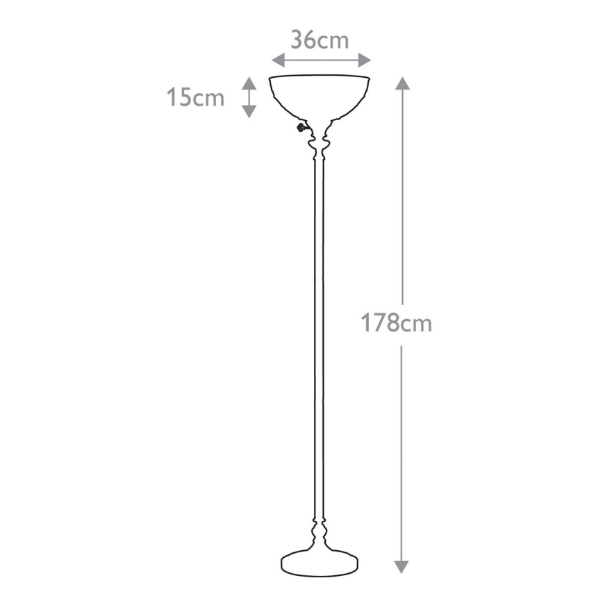 Elstead QZ-KAMI-UL - Lampada da terra KAMI 1xE27/100W/230V