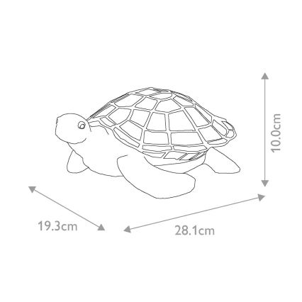 Elstead QZ-SAWBACK-TL - LED dekorative Leuchte TIFFANY 1xG9/3W/12/230V Schildkröte