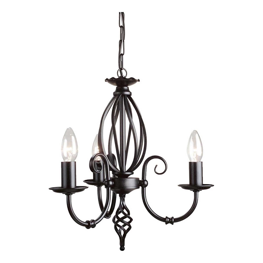 Elstead - Suspension chaîne ARTISAN 3xE14/60W/230V