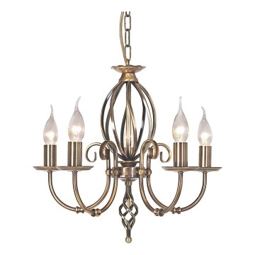 Elstead - Suspension chaîne ARTISAN 5xE14/60W/230V