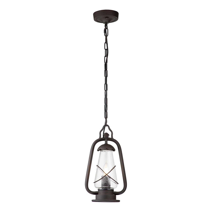 Elstead - Suspension extérieure à chaîne MINERS 1xE27/60W/230V IP44 bronze