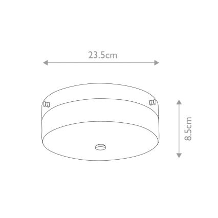 Elstead - Plafoniera LED per bagno TAMAR 1xGX53/5,7W/230V IP44 cromo lucido