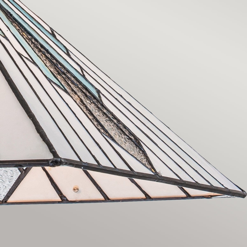 Elstead - Tiffany-Kronleuchter ALDERLEY mit Kette 1xE27/60W/230V
