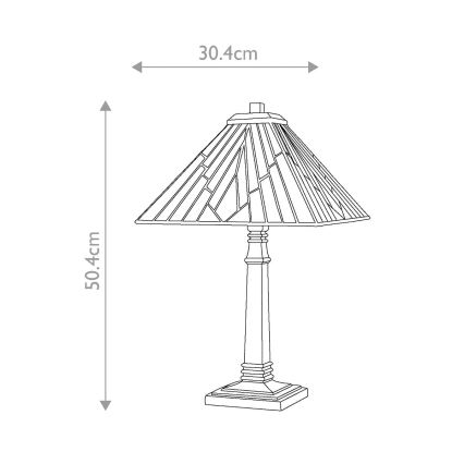Elstead - Lampada da tavolo ALDERLEY 1xE27/60W/230V