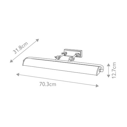 Elstead -Lampada da quadro WINCHFIELD 4xE14/40W/230V marmo
