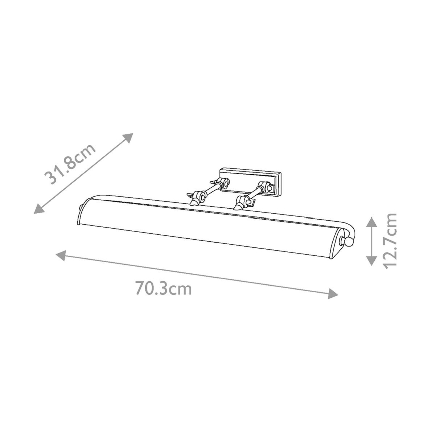 Elstead -Lampada da quadro WINCHFIELD 4xE14/40W/230V marmo