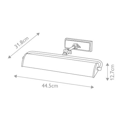 Elstead - Lampada da quadro WINCHFIELD 2xE14/40W/230V quercia