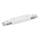Embout du système de rail avec connexion électrique monophasée TRACER droit blanc