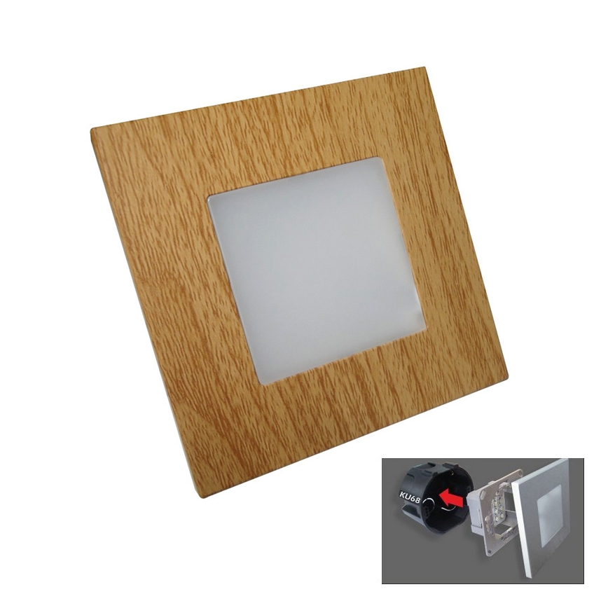 Emithor 48307 - Lampe d'orientation LED STEP LIGHT 16xLED/1W/230V