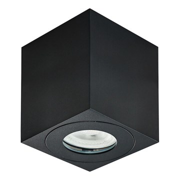 Emithor 48623 - Spot salle de bain ALUX 1xGU10/35W/230V IP44 carré noir