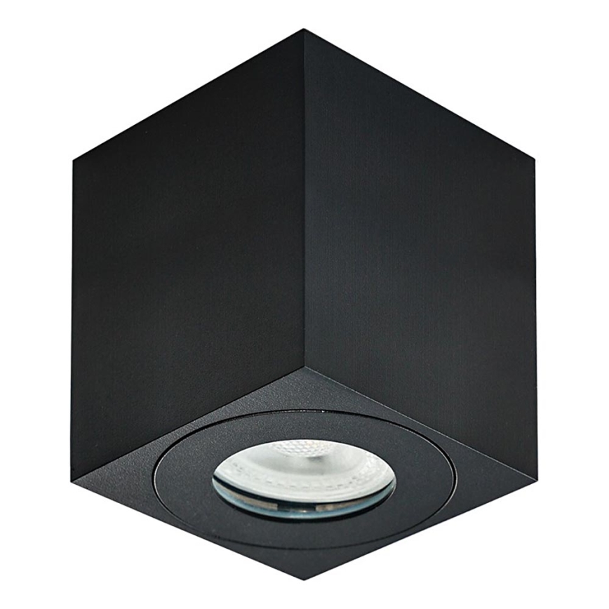 Emithor 48623 - Spot salle de bain ALUX 1xGU10/35W/230V IP44 carré noir
