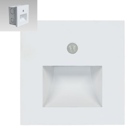 Emithor 70414 - Spot d'escalier avec détecteur SUNNY LED/1W/230V blanc