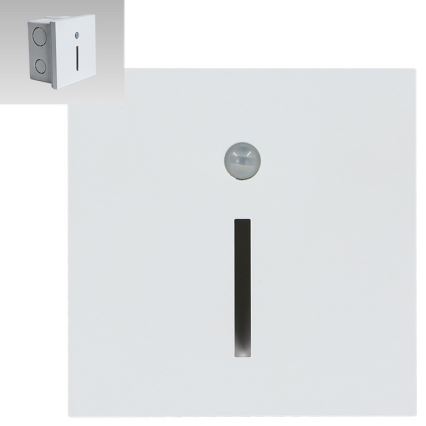Emithor 70426 - Spot d'escalier avec détecteur LINE LED/1W/230V 4000K blanc