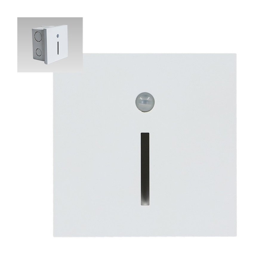 Emithor 70426 - Spot d'escalier avec détecteur LINE LED/1W/230V 4000K blanc