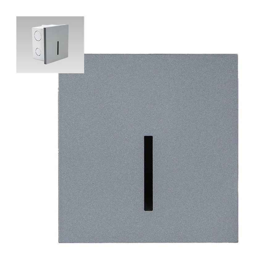 Emithor 70429 - Illuminazione LED scale LINE LED/1W/230V 4000K grigio