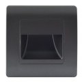 Emithor 70438 - Spot d'escalier STEP LIGHT LED/1W/230V 4000K noir
