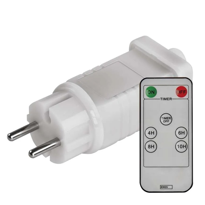 Netzteil für den Anschluss der Weihnachtsbeleuchtung 230V IP44 + Fernbedienung
