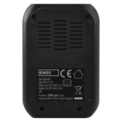 Caricabatterie con display LCD 4xAA/AAA 5V