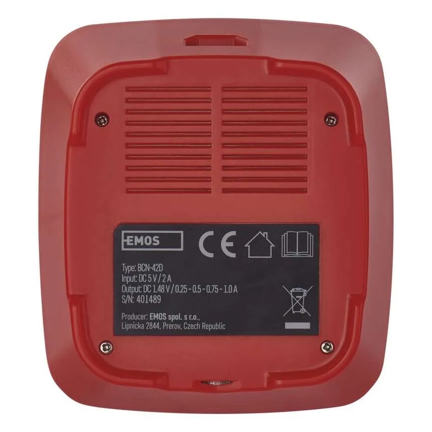 Caricabatterie con display LCD 4xAA/AAA 5V