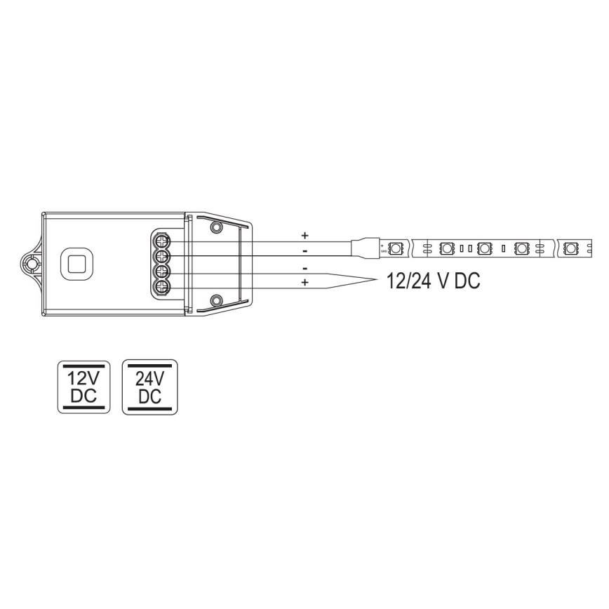 Empfänger für kinetische Funkschalter 12/24 V