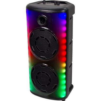 Enceinte rechargeable LED RGB avec un micro 600W/2400 mAh + télécommande