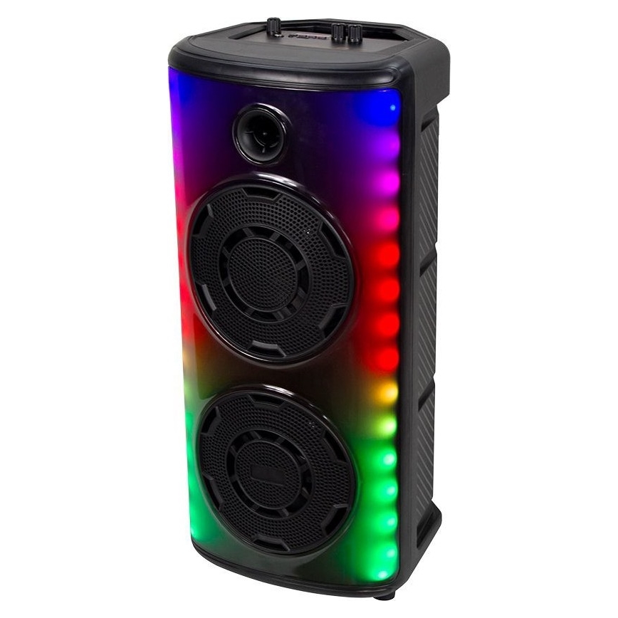 Enceinte rechargeable LED RGB avec un micro 600W/2400 mAh + télécommande