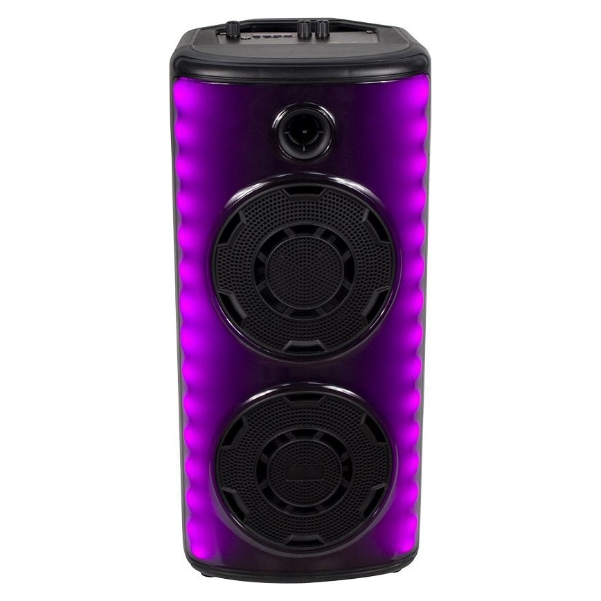 Enceinte rechargeable LED RGB avec un micro 600W/2400 mAh + télécommande