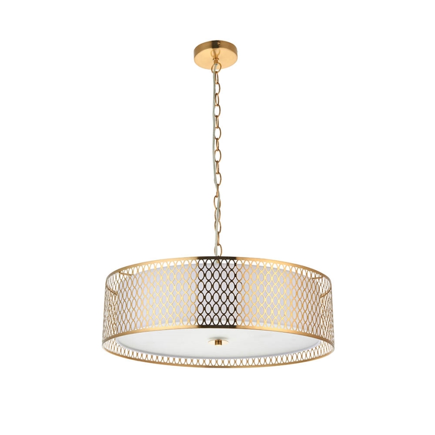 Endon 101569 - Kronleuchter an Kette CORDERO 3xE27/10W/230V goldfarben