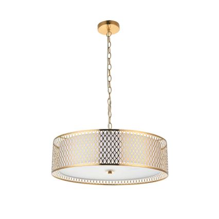 Endon 101569 - Lampadario a catena CORDERO 3xE27/10W/230V dorato