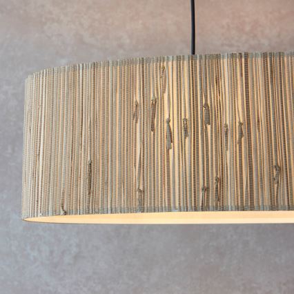 Endon 101692 - Lampadario a sospensione con filo LONGSHORE 2xE27/10W/230V beige