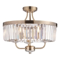 Endon 102506 - Lampadario a plafone CHESTERFIELD 3xE14/6W/230V diametro 45 cm ottone
