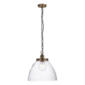 Endon 102926 - Lampadario a sospensione con catena HANSEN 1xE27/10W/230V ottone