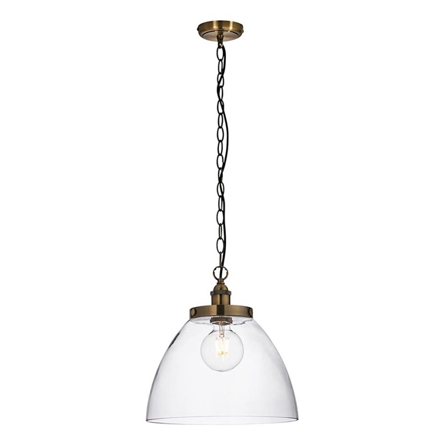 Endon 102926 - Lampadario a sospensione con catena HANSEN 1xE27/10W/230V ottone