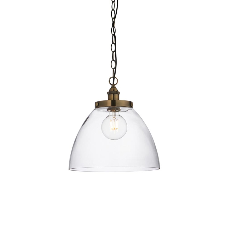 Endon 102926 - Lampadario a sospensione con catena HANSEN 1xE27/10W/230V ottone