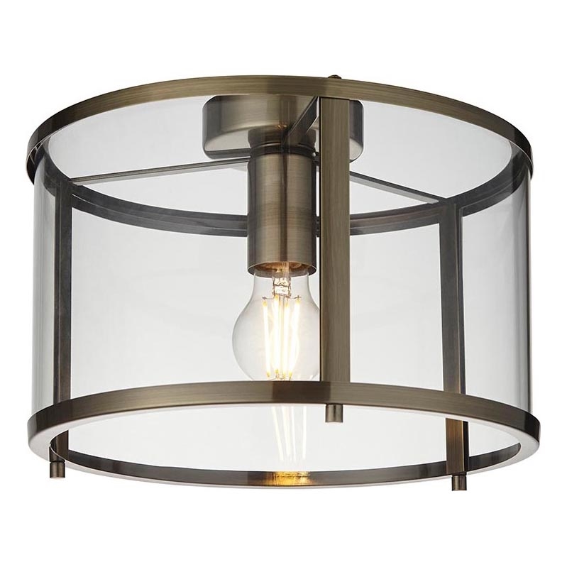 Endon 103112 - Plafonnier HOPTON 1xE27/10W/230V chrome mat