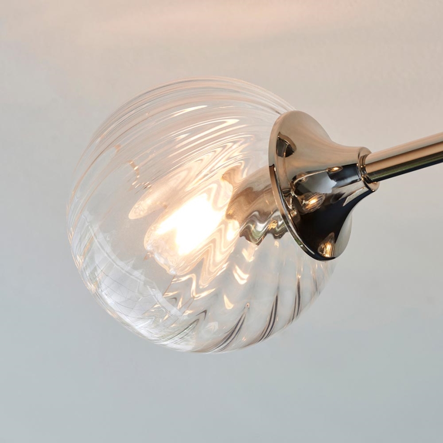 Endon 104050 - Deckenleuchte an Stange ALLEGRA 6xE14/7W/230V glänzendes Chrom/klar